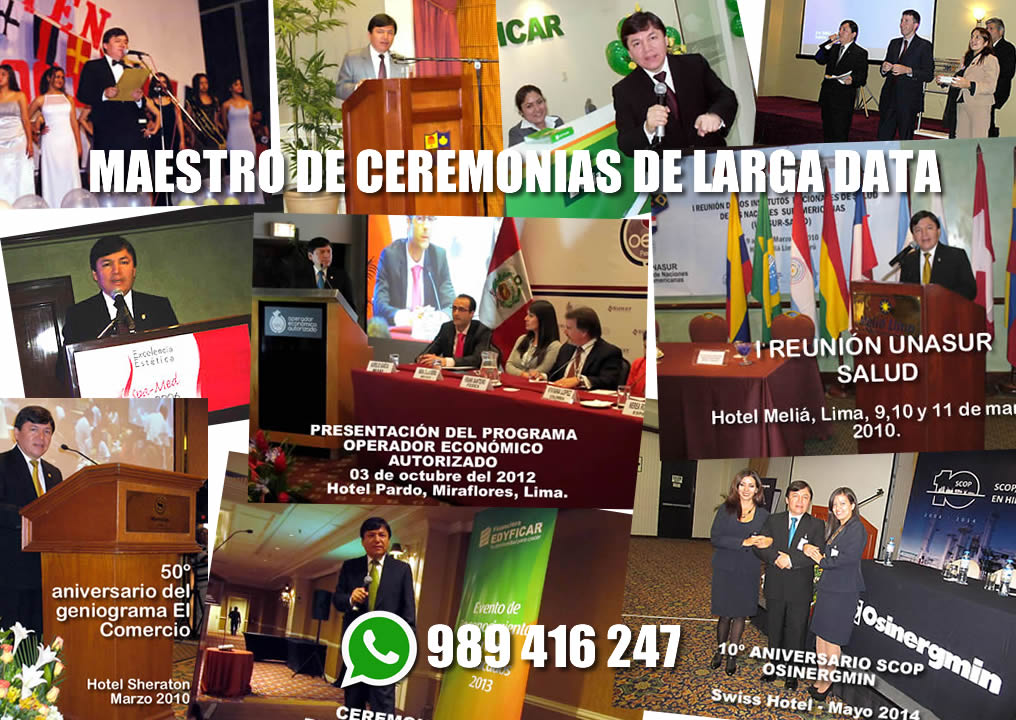 Maestro de ceremonias profesional Lima